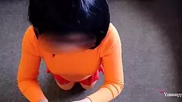 Velma Takes Off Glasses By Accident, Sucks Big Dick And Gets Penetrated In Four Positions