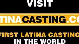 Colombian hot ballerina auditions for lingerie photoshoot and a big dick to suck