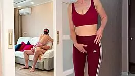 Horny Stepmom Fucked Me After She Saw Sex With My Girlfriend - Russian Amateur With Dialogue And English Subtitles