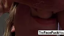 I feel the teen slut sucking my cock until I cum