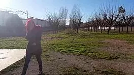 a good day for squirting in the public park