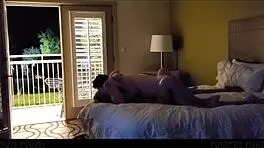 hot young couple caught in motel passion