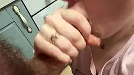 The best blowjob of my life- cum on my beloved stepsisters face - licked all the cum off her face