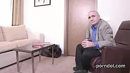 Elegant College Girl Seduced and Drilled by Older Mentor