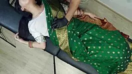 Indian Girl Feels Strong Orgasm In Pussy While Getting Tattoo