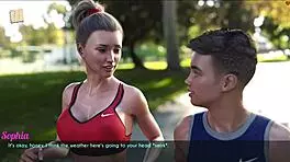 A Wife And Stepmother Out For A Jog