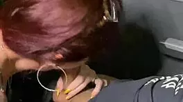 risky bus sex with audience watching