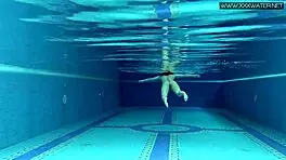 Lady Dee, The Cute Shy Czech Teen, Suggestively Enjoys Swimming Outdoors