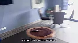 What passionate massage is the latina couple enjoying in homemade setting