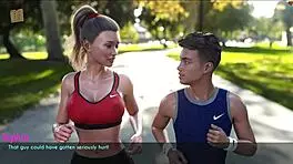 A Wife And Stepmother Out For A Jog