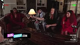 Stepbros and stepsisters have no choice but to have sex with each other to avoid the ghosts wrath