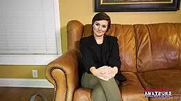 petite brunette cutie kylie sucks a cock and her pink sweet pussy fucked