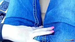 Black hair teen 18+ with big natural saggy tits gets picked up and fucked by older guy