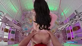 Petite College Stripper Seduces Guy To Suck His Big Dick!