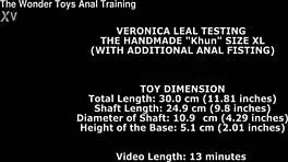 Veronica Leal testing handmade khun size xl with anal fisting twt349
