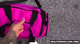 i banged harley ann wolf in street blowjob pov