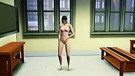 Helena from The Sims 4 masturbates her petite body to squirting orgasm