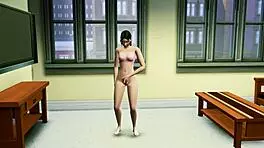 Helena from The Sims 4 masturbates her petite body to squirting orgasm