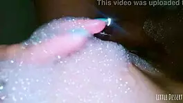 Girl With Small 18+ Tits Loves To Touch Her In The Bath