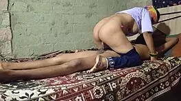 An indian couple explores passionate sex in their home