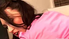 Taken by surprise the lush young chick was fucked in the mouth and from behind