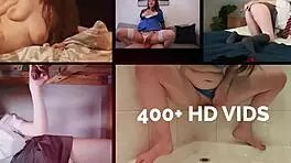 British blonde student smoking joi