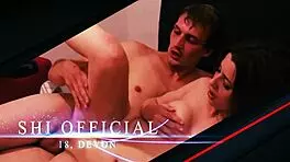 British blonde student smoking joi