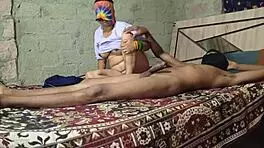 An indian couple explores passionate sex in their home