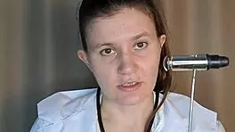 Toxic russian doctor dominates during examination