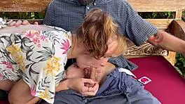 hey, this cute brunette girl at the park sucked me off deepthroat, moaning beautifully