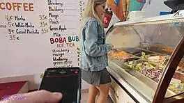 Romantic walk turns steamy with a vibrator in my pussy