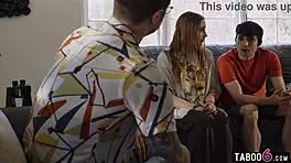 Youth Counselor Watches Teen Couple Fuck