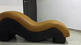 Delgada Sexy Is Intensely Fucked on Kamasutra Chair by Boyfriend's Best Friend