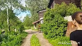 Evelina Darling Shows Off in Public