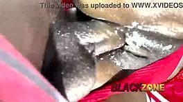 cute beautiful young babe in christmas costume shares lovely moment with santa during bedroom casting