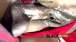 cute beautiful young babe in christmas costume shares lovely moment with santa during bedroom casting