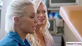 Intriguing lesbian doctor licks teen patient and milfs in hospital