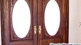 Tiny Alexia Gold Bangs Big Dildo and Dick!