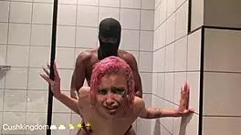 Michikomalandro Sucks Bbc Then Anal In Shower