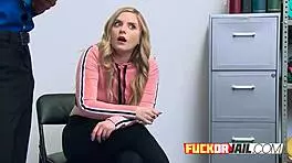 Horny Blonde Thief Gets Caught