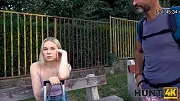 Experienced Man Pounds Blonde Girlfriend Doggystyle For Cash