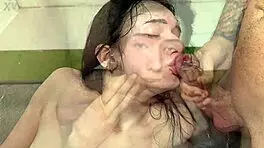 Spanish Tourist Gets Double Vaginal Penetration And Mouth Fucked Hard In Madrid