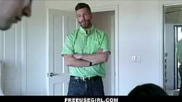 Freeusegirl - Freeuse Fucking Petite Teen Stepsister During Breakfast