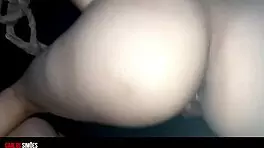 beautiful brazilian brunette with her muscular partner in dorm