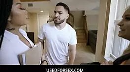 USED FOR SEX - TEEN introduces her FRIEND to a MAN - Lina Flex Bella Jane!