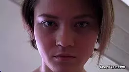 ukrainian young woman meets older man