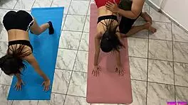 Trainer Tricks Two Beautiful Young Women Into Intense Anal Sessions After Yoga