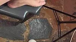 She casually enjoys him cumming in her panties before pulling them up