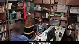 Teenlifters - Shy Blonde Teen Shoplifter Makes Sex Deal With Loss Prevention Officer - Brooke Bliss Ryan Mclane