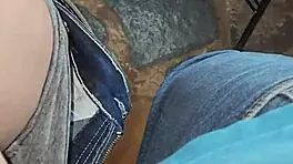 She casually enjoys him cumming in her panties before pulling them up